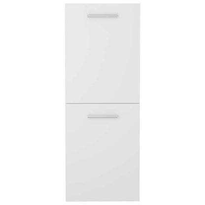 Armadio da Bagno Bianco in legno multistrato