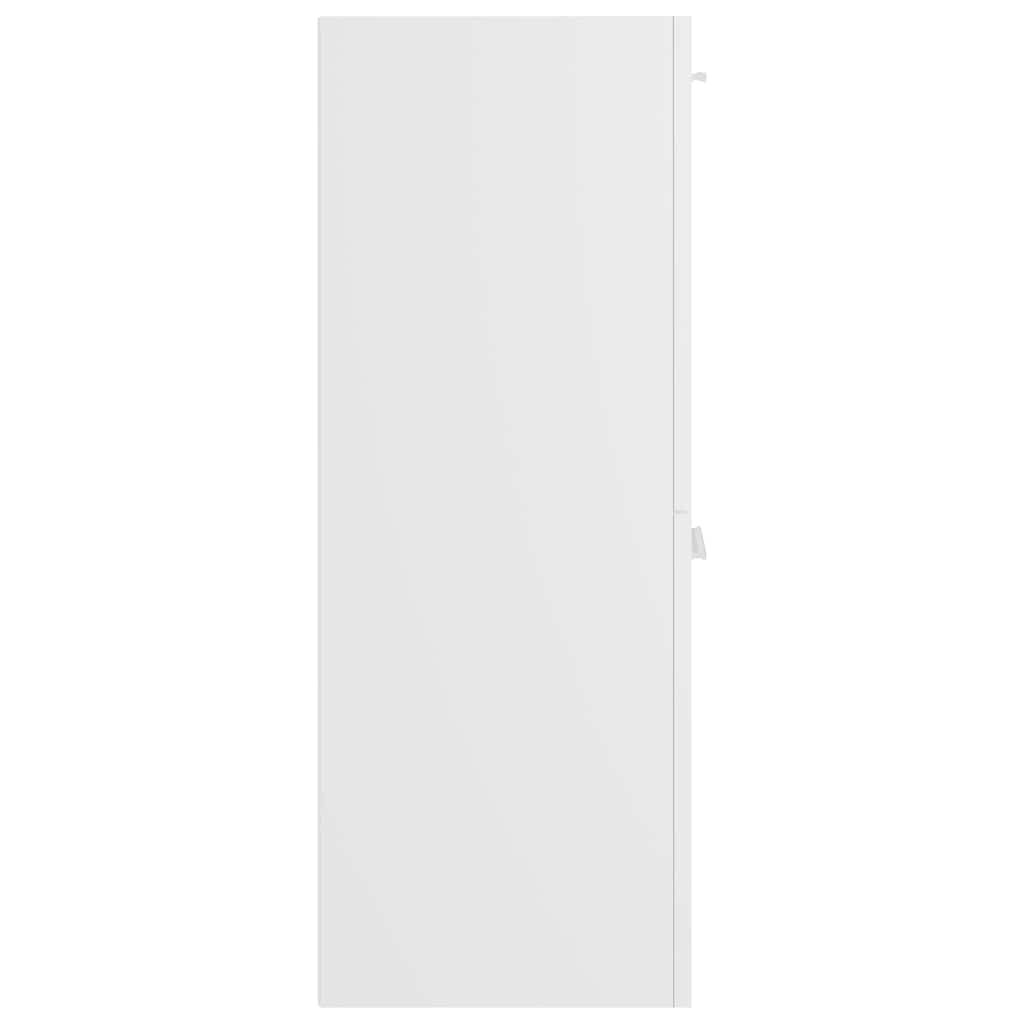 Armadio da Bagno Bianco in legno multistrato
