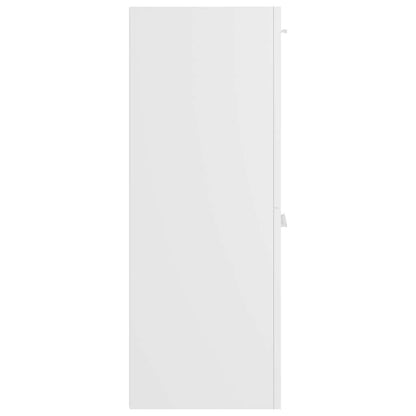 Armadio da Bagno Bianco in legno multistrato
