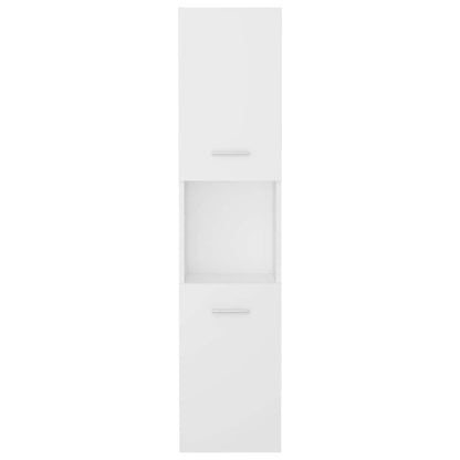 Mobile da Bagno Bianco 30x30x130 cm in Legno Multistrato | homemem39