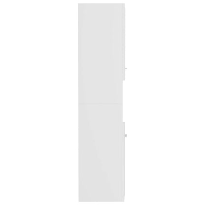 Mobile da Bagno Bianco 30x30x130 cm in Legno Multistrato