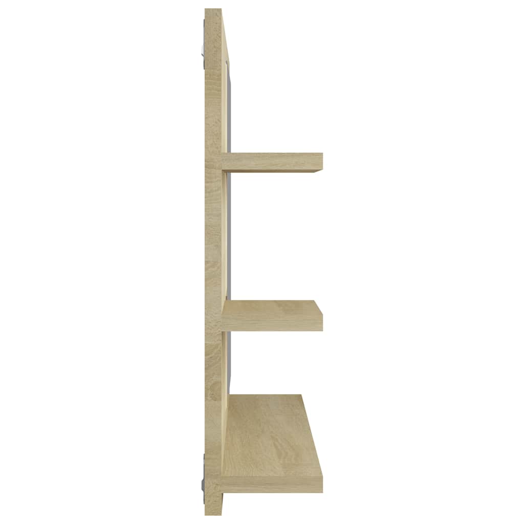 Specchio da Bagno Rovere Sonoma 60x10,5x45 cm Legno Multistrato | homemem39