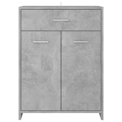 Mobile da Bagno Grigio Cemento 60x33x80 cm in Legno tecnico