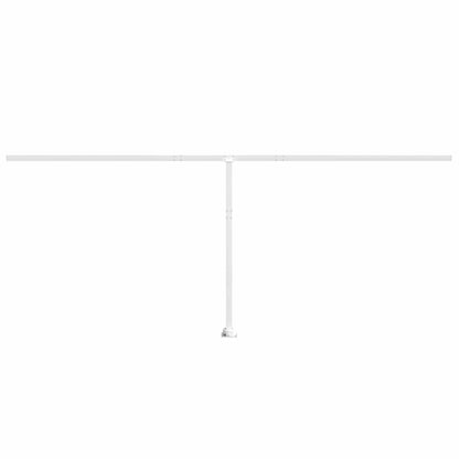 Set Pali per Tenda da Sole Bianco 600x245 cm Ferro - homemem39