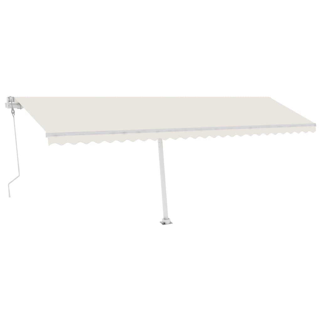 Set Pali per Tenda da Sole Bianco 600x245 cm Ferro - homemem39