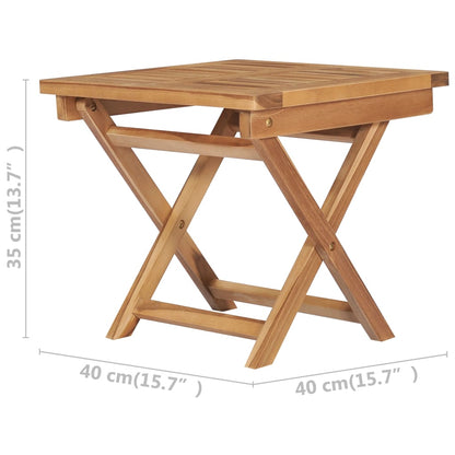 Set Salotto da Giardino 3 pz Pieghevole in Massello di Teak - homemem39