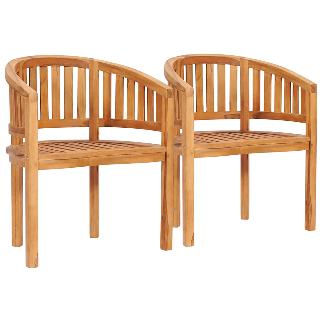 Set Salotto da Giardino 5 pz Design Curvo in Massello di Teak | homemem39