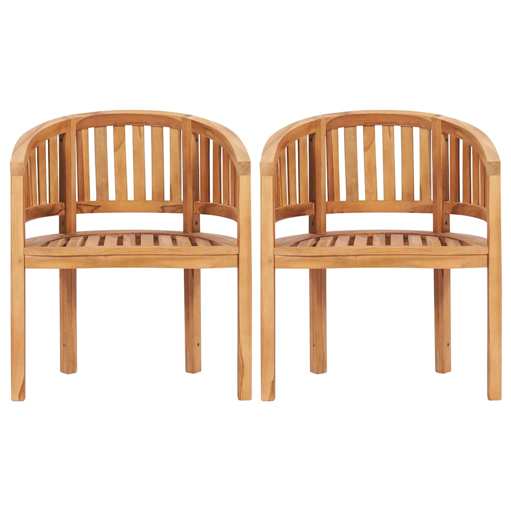 Set Salotto da Giardino 5 pz Design Curvo in Massello di Teak | homemem39