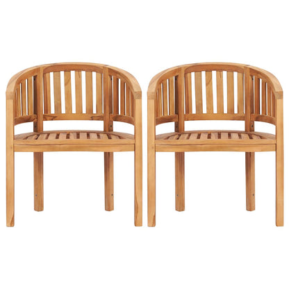 Set Salotto da Giardino 5 pz Design Curvo in Massello di Teak | homemem39