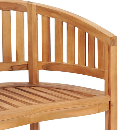 Set Salotto da Giardino 5 pz Design Curvo in Massello di Teak | homemem39
