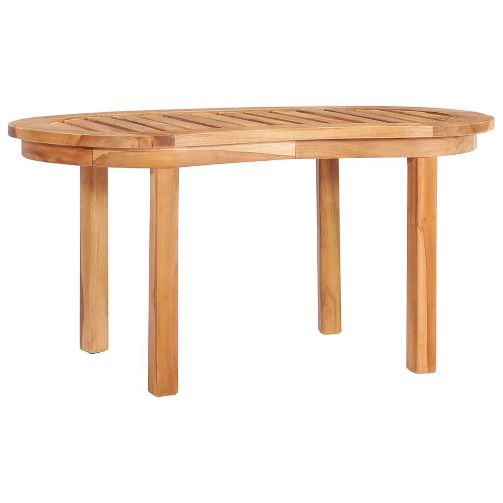 Set Salotto da Giardino 5 pz Design Curvo in Massello di Teak | homemem39