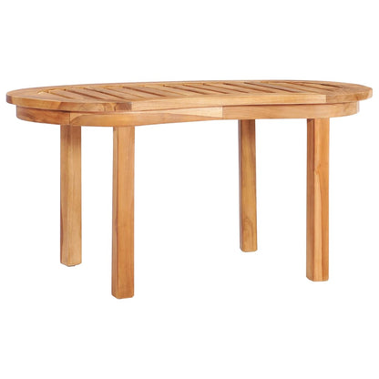 Set Salotto da Giardino 5 pz Design Curvo in Massello di Teak | homemem39