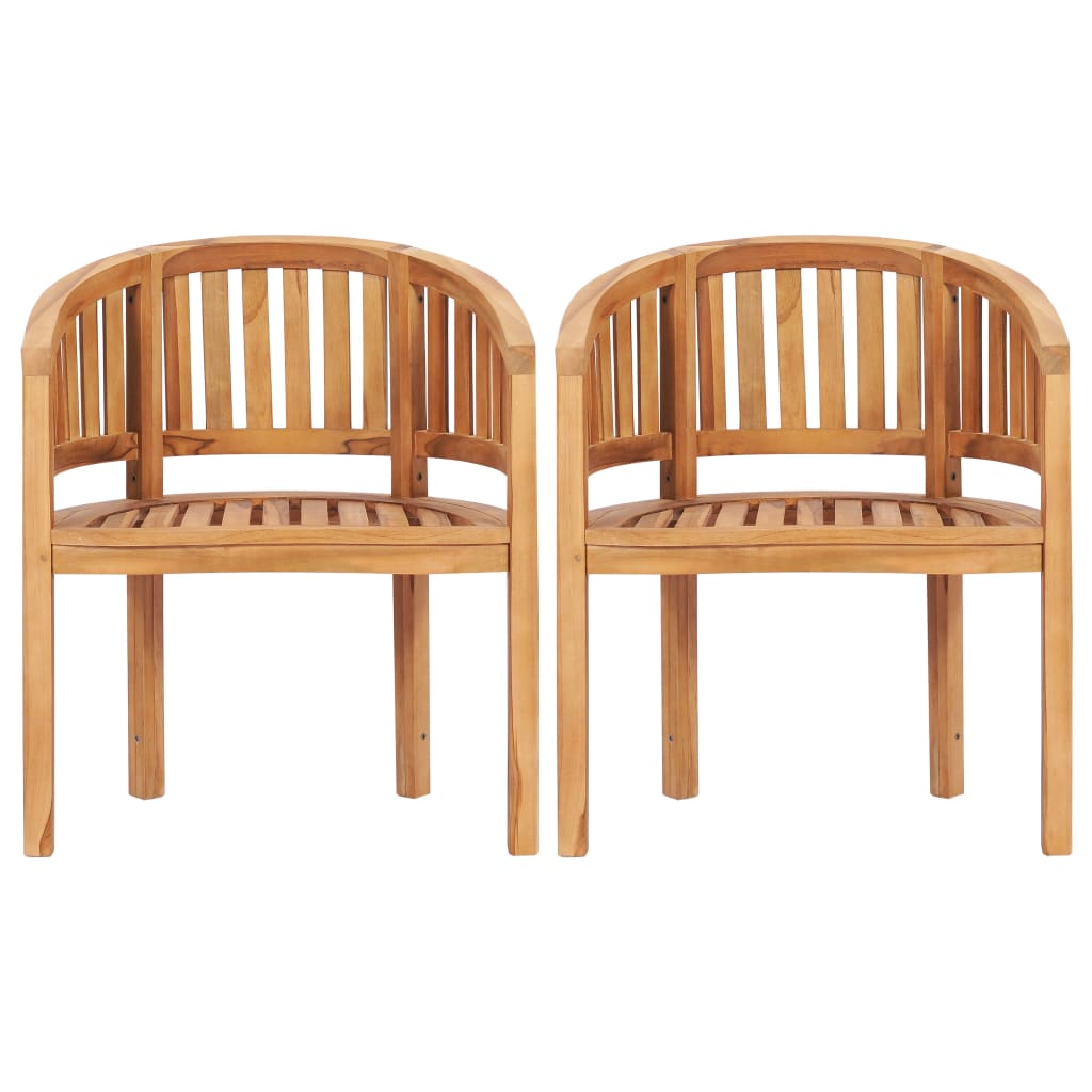 Set Salotto da Giardino 5 pz Design Curvo in Massello di Teak | homemem39
