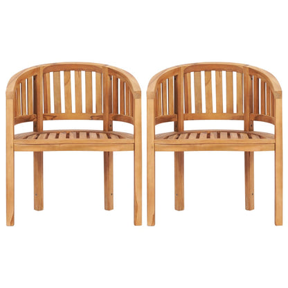 Set Salotto da Giardino 5 pz Design Curvo in Massello di Teak | homemem39