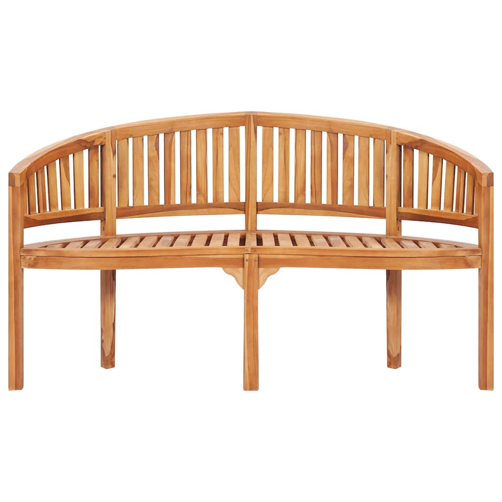 Set Salotto da Giardino 5 pz Design Curvo in Massello di Teak | homemem39