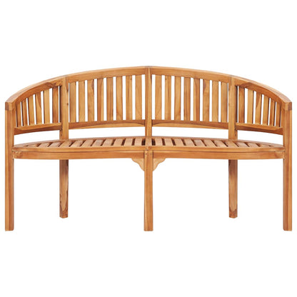 Set Salotto da Giardino 5 pz Design Curvo in Massello di Teak | homemem39