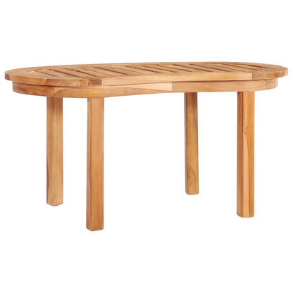 Set Salotto da Giardino 5 pz Design Curvo in Massello di Teak | homemem39