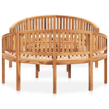 Set Salotto da Giardino 3 pz Design Curvo in Massello di Teak | homemem39