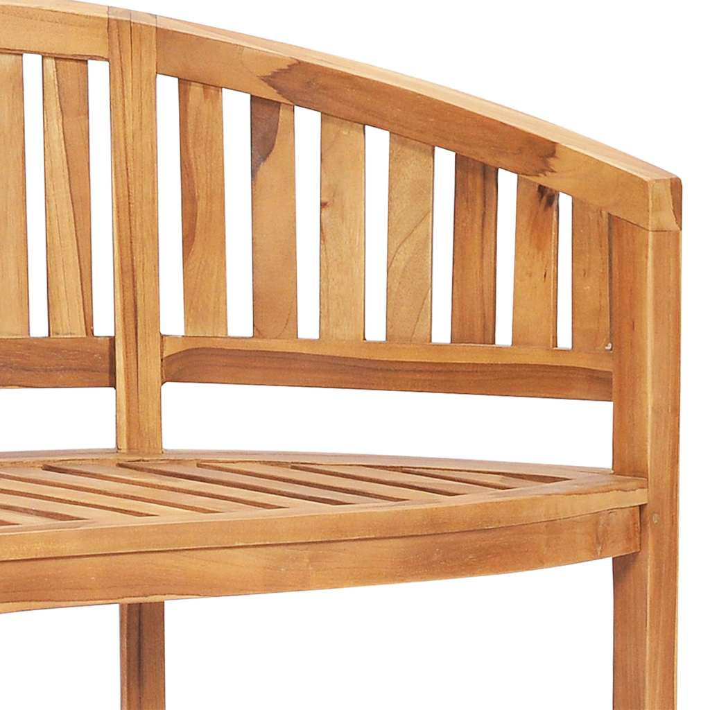 Set Salotto da Giardino 3 pz Design Curvo in Massello di Teak | homemem39