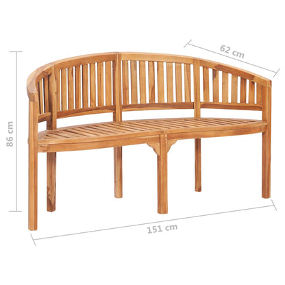 Set Salotto da Giardino 3 pz Design Curvo in Massello di Teak | homemem39
