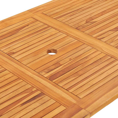 Set da Pranzo da Giardino 7 pz Pieghevole in Massello di Teak | homemem39