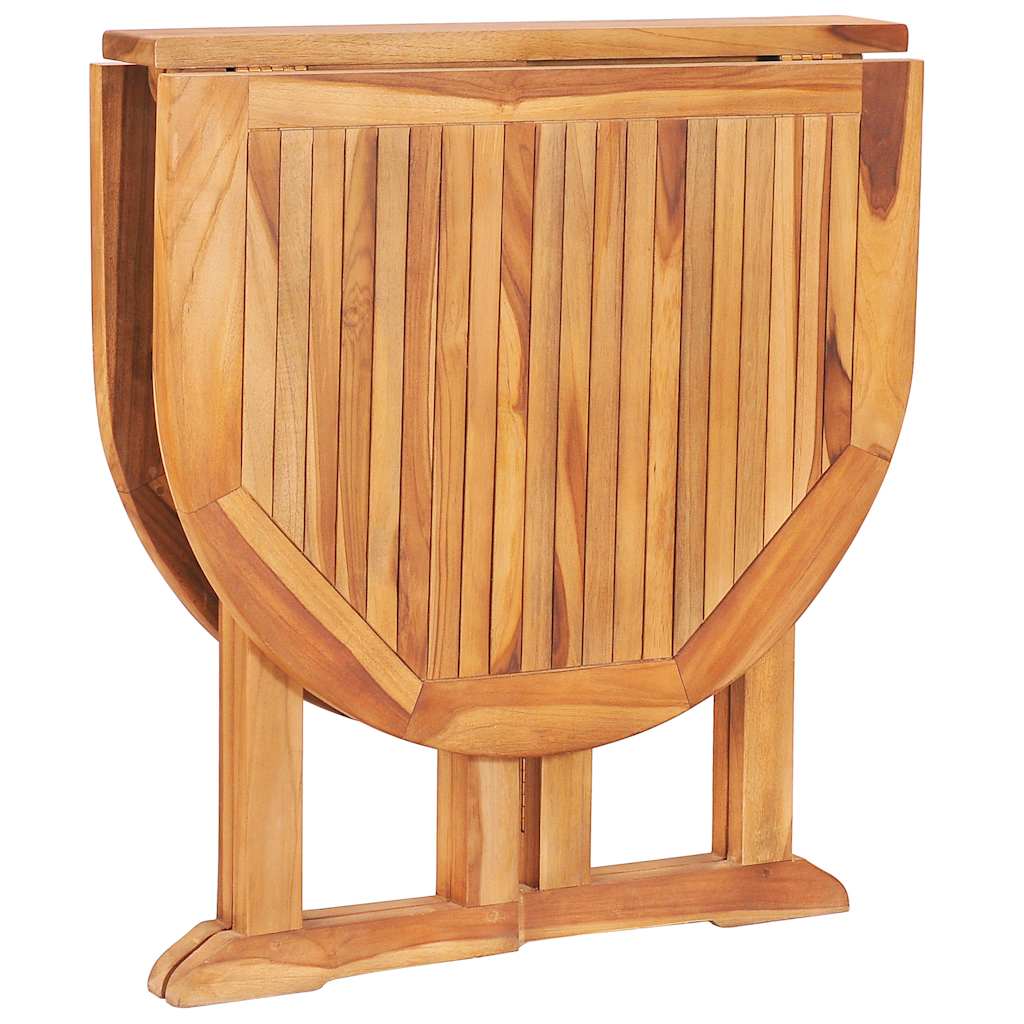 Set da Pranzo da Giardino 5 pz Pieghevole in Massello di Teak | homemem39