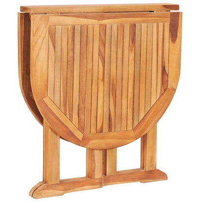 Set da Pranzo da Giardino 5 pz Pieghevole in Massello di Teak | homemem39