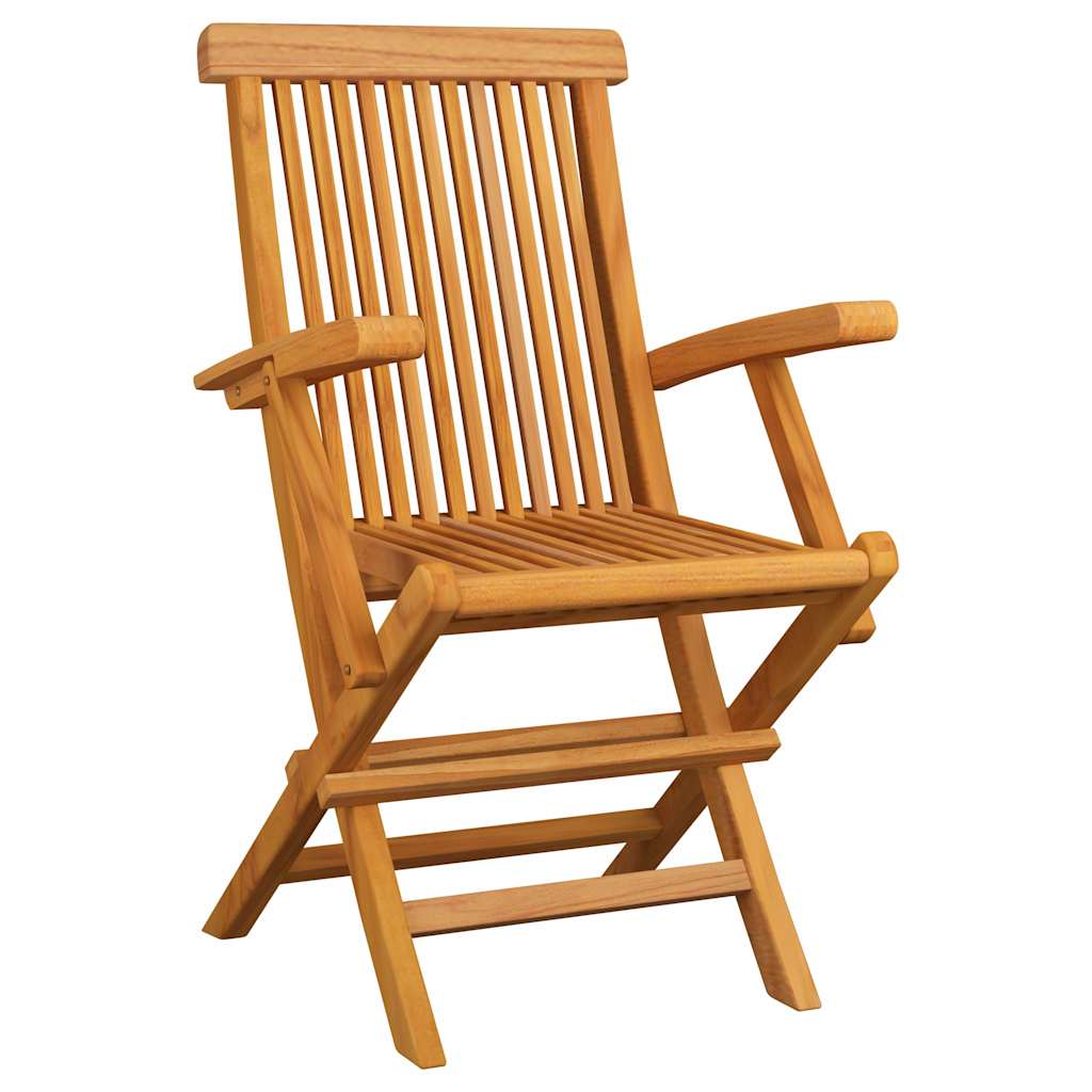 Set da Pranzo da Giardino 5 pz Pieghevole in Massello di Teak | homemem39