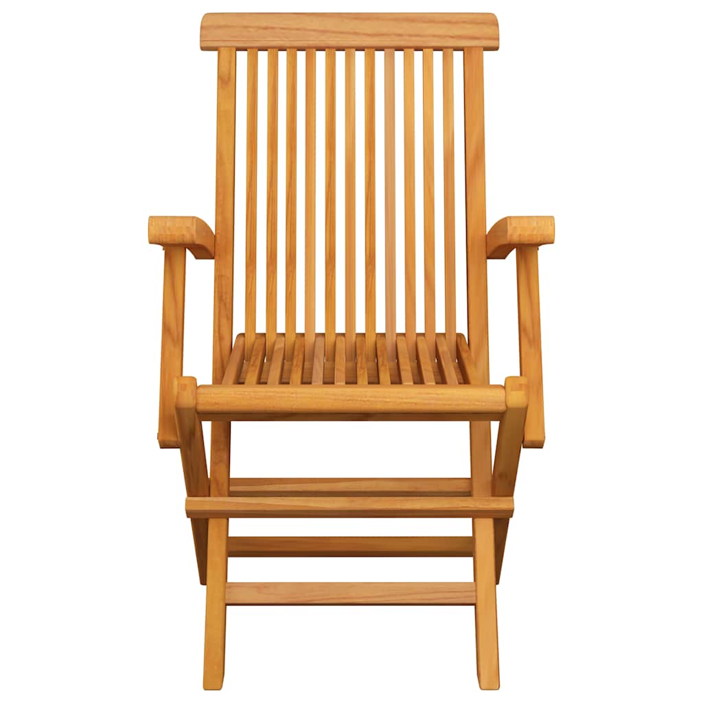 Set da Pranzo da Giardino 5 pz Pieghevole in Massello di Teak | homemem39