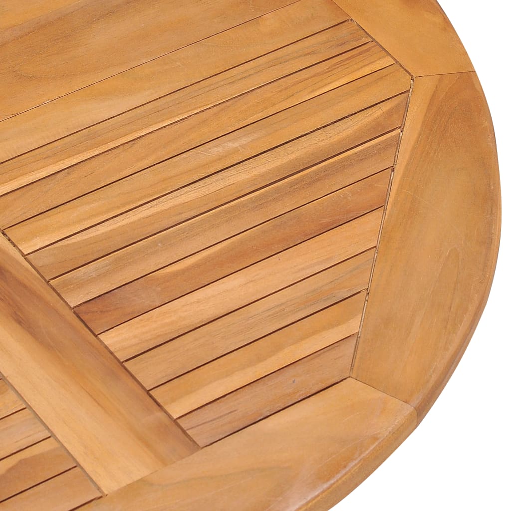 Set da Pranzo da Giardino 5 pz Pieghevole in Massello di Teak | homemem39
