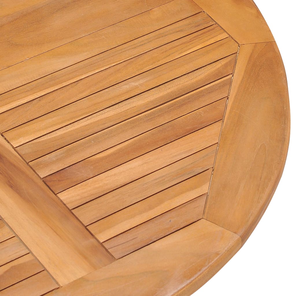 Set da Pranzo da Giardino 5 pz Pieghevole in Massello di Teak