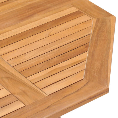 Set da Pranzo da Giardino 5 pz Pieghevole in Massello di Teak | homemem39