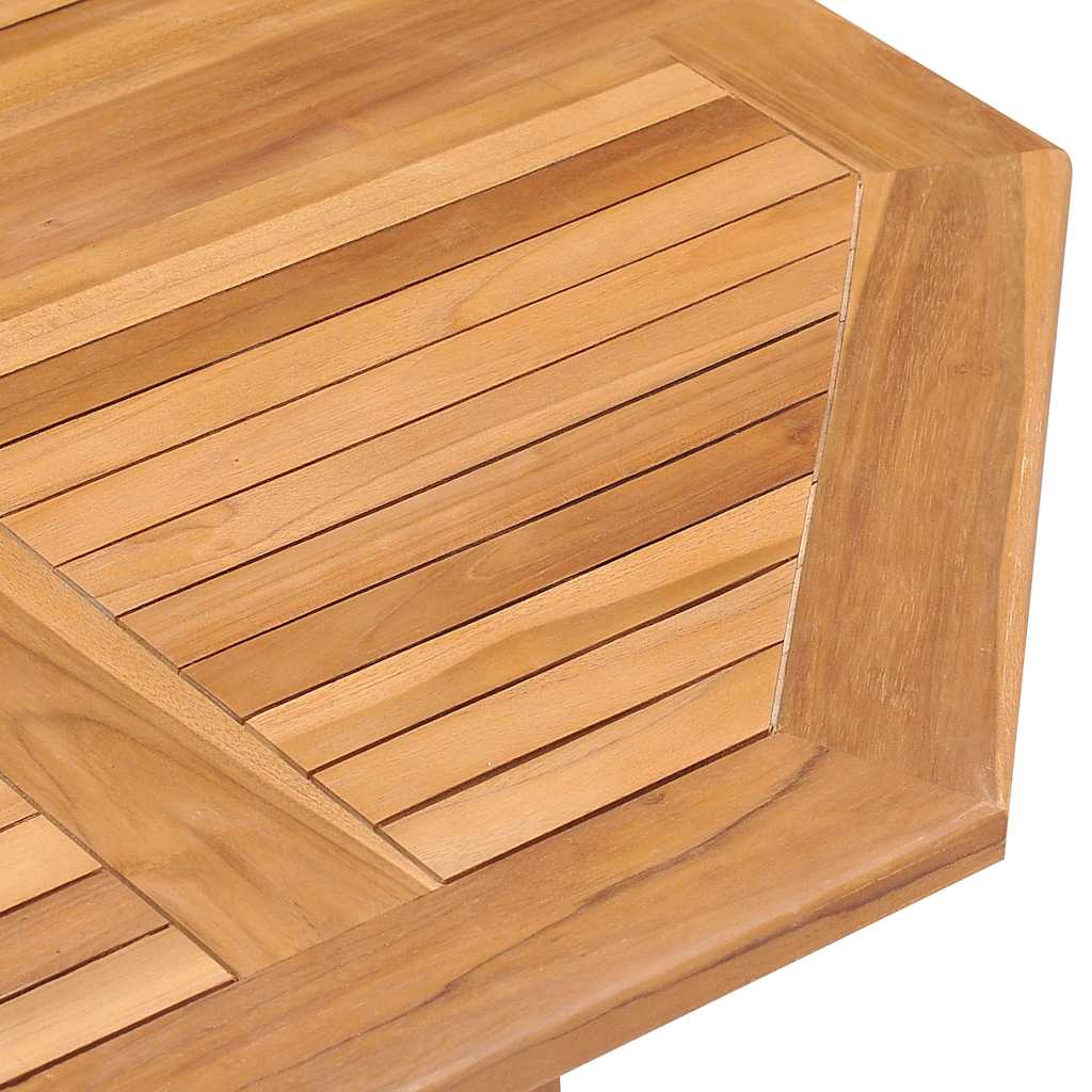 Set da Pranzo da Giardino 5 pz Pieghevole in Massello di Teak | homemem39