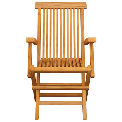 Set da Pranzo da Giardino 5 pz Pieghevole in Massello di Teak | homemem39
