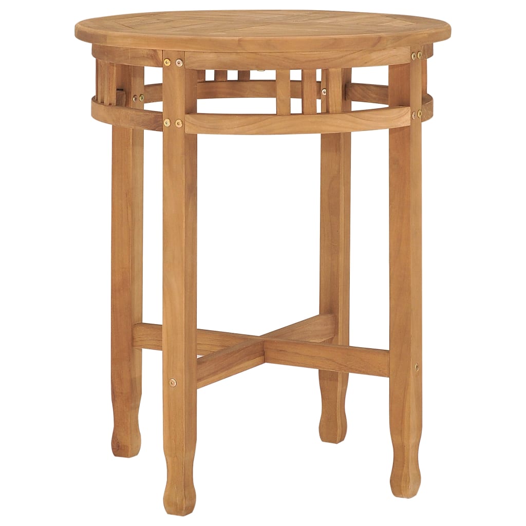 Set da Pranzo da Giardino 3 pz con Cuscini in Legno di Teak