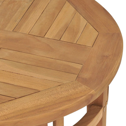 Set da Pranzo da Giardino 3 pz con Cuscini in Legno di Teak