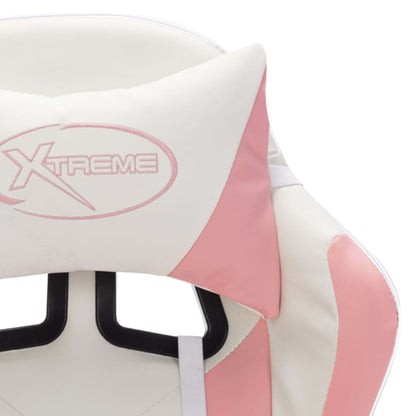 Sedia da Gaming con Luci a LED RGB Rosa e Nera in Similpelle | homemem39