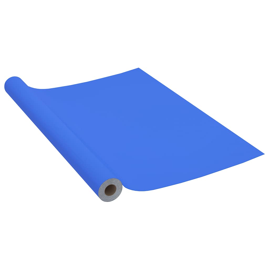 Pellicola Autoadesiva per Mobili Blu Lucido 500x90 cm in PVC | homemem39