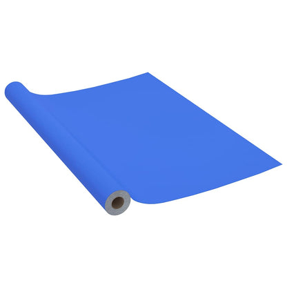 Pellicola Autoadesiva per Mobili Blu Lucido 500x90 cm in PVC | homemem39