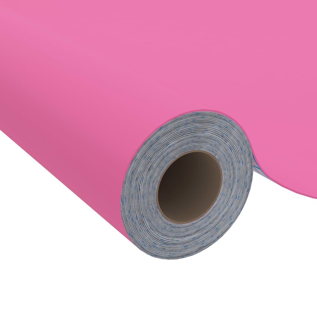 Pellicola Autoadesiva per Mobili Rosa Lucido 500x90 cm in PVC | homemem39