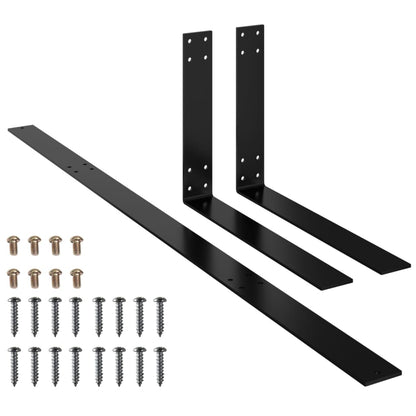 Schienale per Divano a Pallet Nero 110 cm in Ferro | homemem39