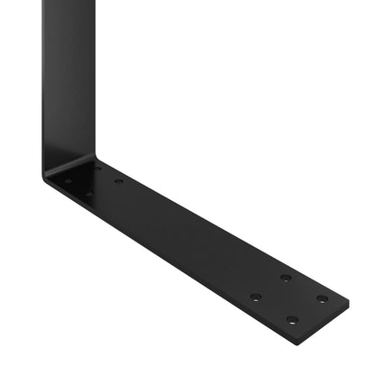 Schienale per Divano a Pallet Nero 110 cm in Ferro | homemem39