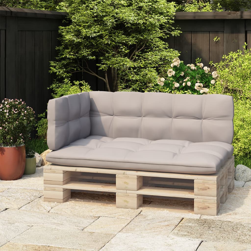 Schienale per Divano a Pallet Nero 110 cm in Ferro | homemem39