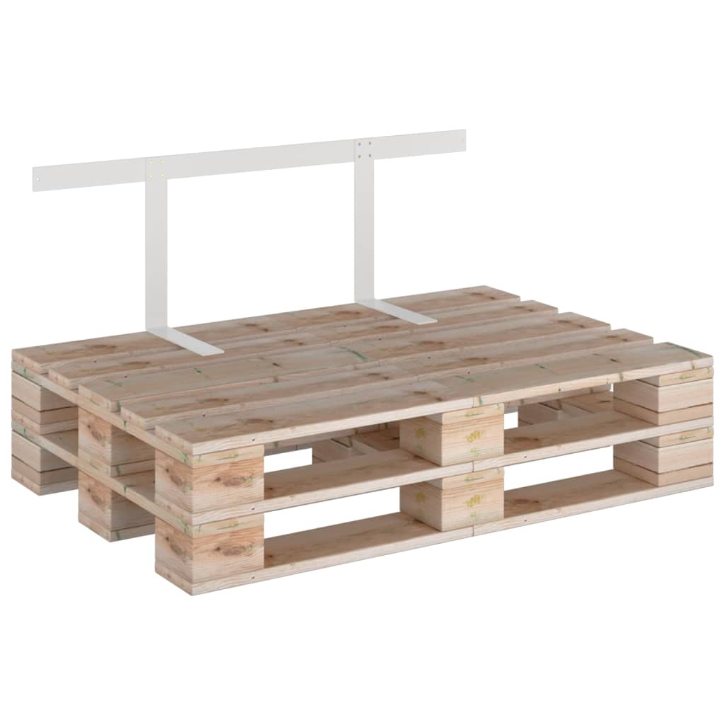 Schienale per Divano a Pallet Bianco 110 cm in Ferro | homemem39