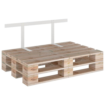 Schienale per Divano a Pallet Bianco 110 cm in Ferro