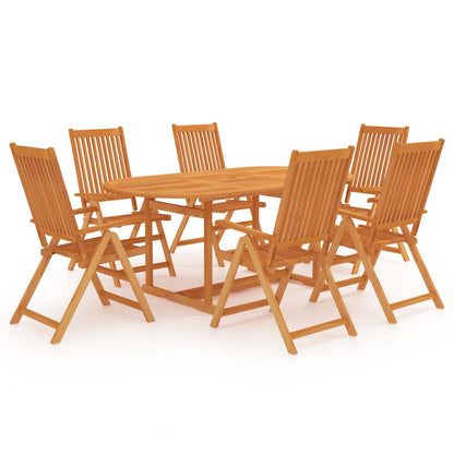 Set da Pranzo da Giardino 5 pz in Legno Massello di Teak