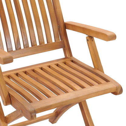 Set da Pranzo da Giardino 7 pz in Legno Massello di Teak | homemem39