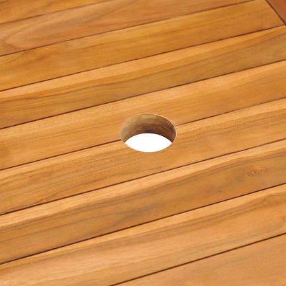 Set da Pranzo da Giardino 5 pz in Legno Massello di Teak | homemem39