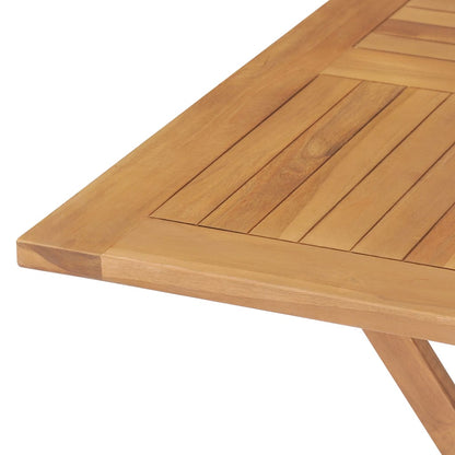 Set da Pranzo da Giardino 5 pz in Legno Massello di Teak