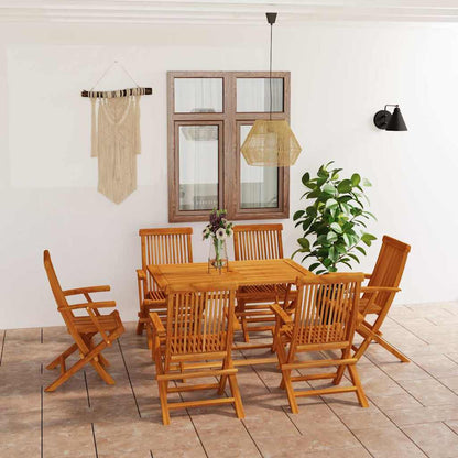 Set da Pranzo da Giardino 7 pz in Legno Massello di Teak | homemem39